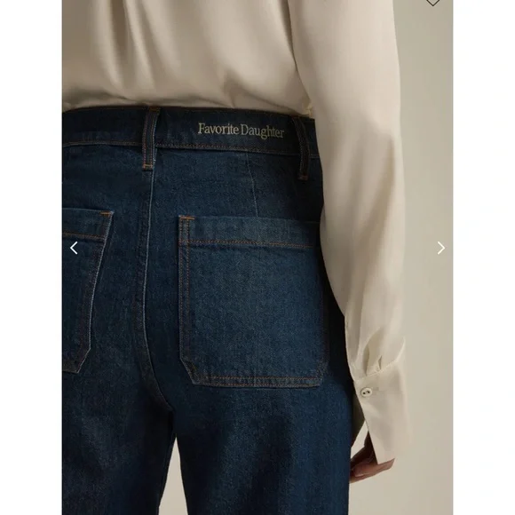 NWT Favorite Daughter Mischa High Rise Wide Leg Jeans Denim in Pepper Blue 30 - Picture 5 of 16